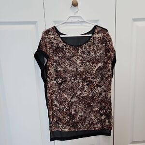 Women’s Brown Animal-Print Beach Cover Up